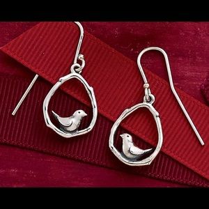 James Avery *Retired* Lovebird Hook Earrings